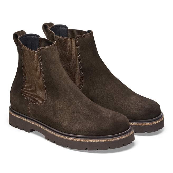 Highwood Slip on Femme Cuir suédé Moka Highwood Slip on Femme Cuir suédé Moka