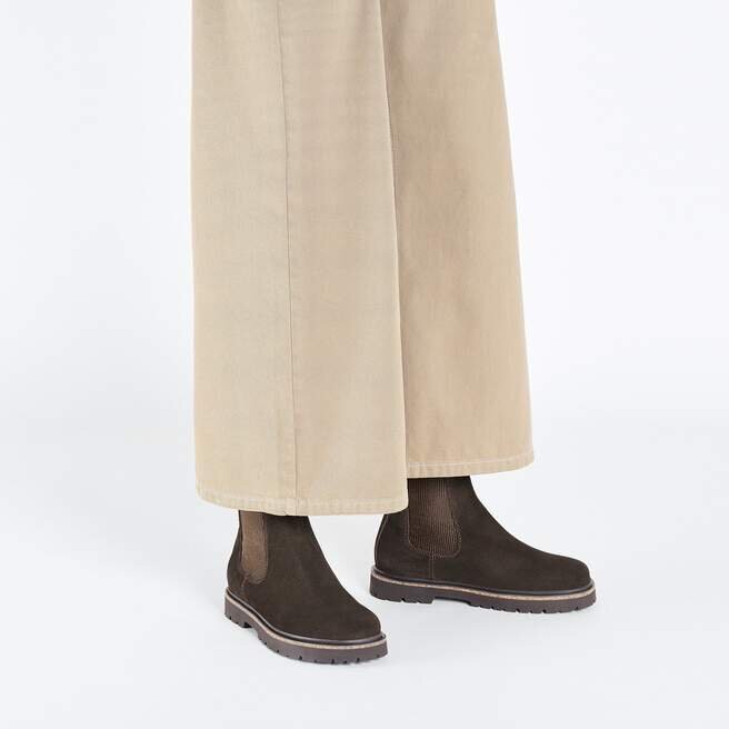 Highwood Slip on Femme Cuir suédé Moka Highwood Slip on Femme Cuir suédé Moka