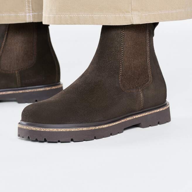 Highwood Slip on Femme Cuir suédé Moka Highwood Slip on Femme Cuir suédé Moka