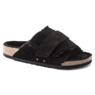 Kyoto Shearling Cuir suédé-mouton noir