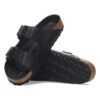 Logo Arizona Rivet en cuir naturel Logo Arizona Rivet en cuir naturel
