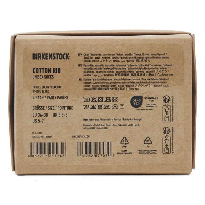 Lot de chaussettes côtelées en coton, polyamide et élasthanne Lot de chaussettes côtelées en coton, polyamide et élasthanne