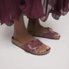 Madrid Big Buckle Cuir naturel verni