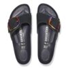 Madrid Big Buckle Cuir Nubuck Noir