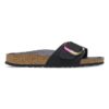 Madrid Big Buckle Cuir Nubuck Noir