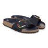 Madrid Big Buckle Cuir Nubuck Noir