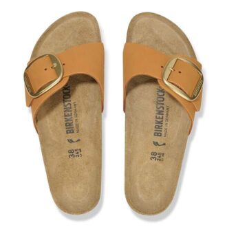 Madrid Big Buckle Cuir nubuck Orange brûlé