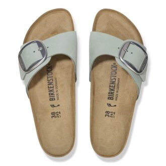 Madrid Big Buckle Cuir nubuck Pure Sage