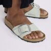 Madrid Big Buckle Cuir nubuck Pure Sage