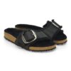 Madrid Big Buckle en cuir naturel huilé