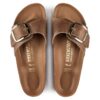 Madrid Big Buckle en cuir naturel huilé