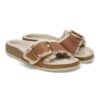 Madrid Big Buckle en cuir naturel huilé