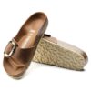 Madrid Big Buckle en cuir naturel huilé