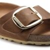 Madrid Big Buckle en cuir naturel huilé