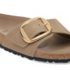 Madrid Big Buckle en cuir naturel huilé