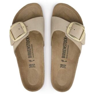 Madrid Big Buckle en cuir nubuck naturel Madrid Big Buckle en cuir nubuck naturel