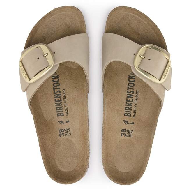 Madrid Big Buckle en cuir nubuck naturel Madrid Big Buckle en cuir nubuck naturel