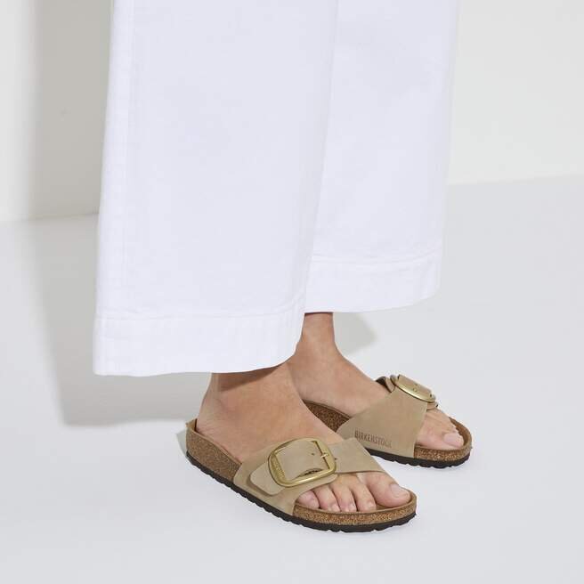 Madrid Big Buckle en cuir nubuck naturel Madrid Big Buckle en cuir nubuck naturel
