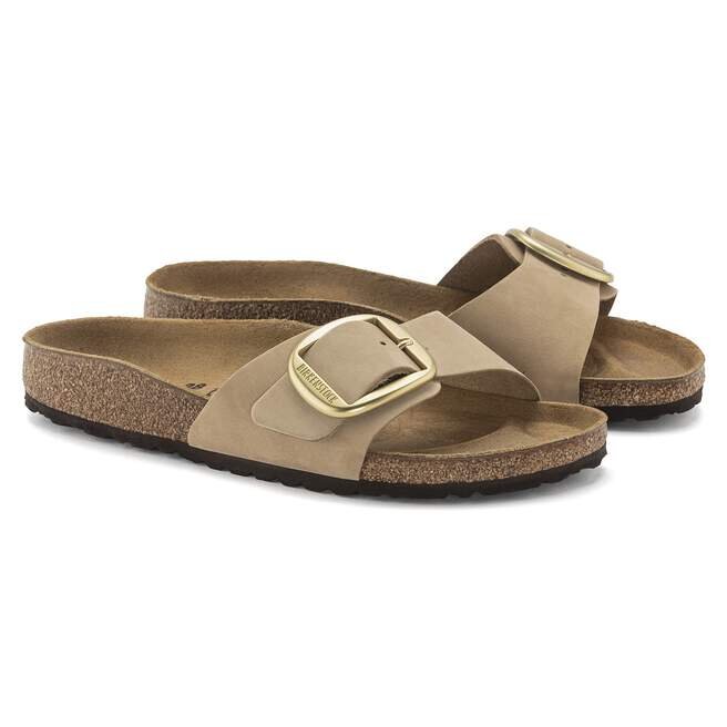 Madrid Big Buckle en cuir nubuck naturel Madrid Big Buckle en cuir nubuck naturel