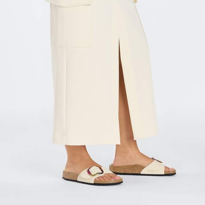 Madrid Big Buckle en cuir nubuck naturel Madrid Big Buckle en cuir nubuck naturel