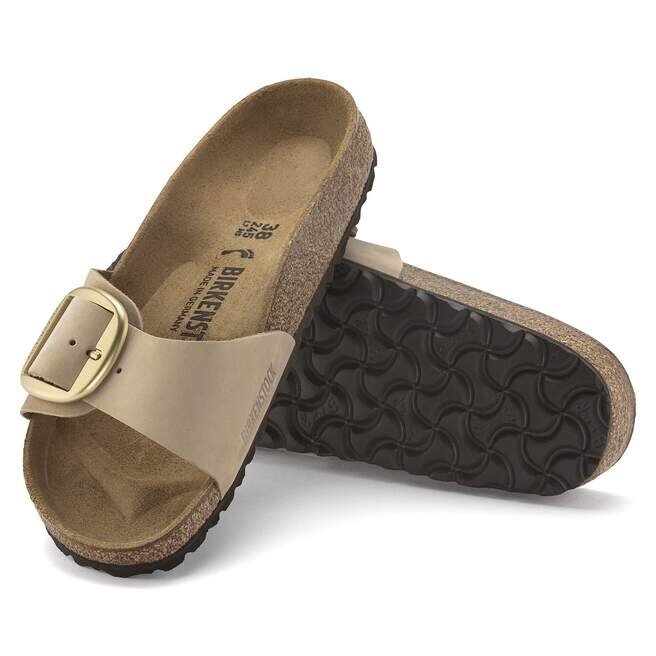 Madrid Big Buckle en cuir nubuck naturel Madrid Big Buckle en cuir nubuck naturel