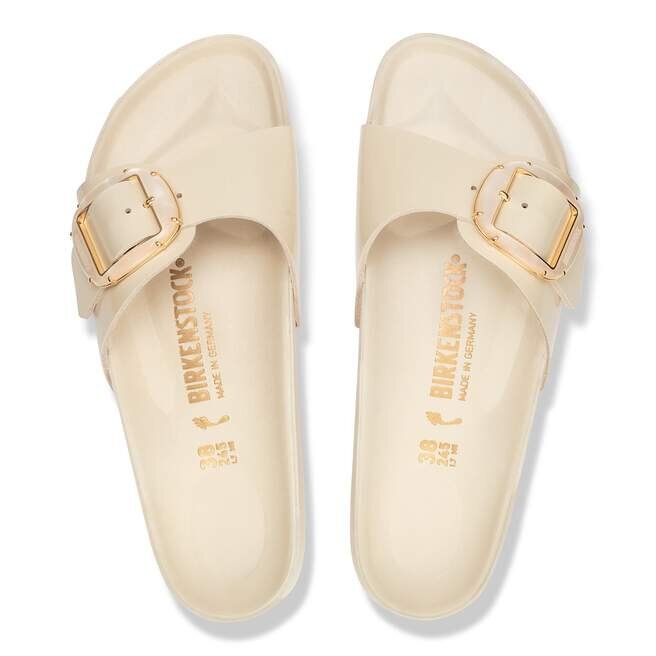 Madrid Big Buckle Pearl Cuir naturel verni Madrid Big Buckle Pearl Cuir naturel verni