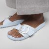 Madrid Big Buckle Pearl Cuir naturel verni