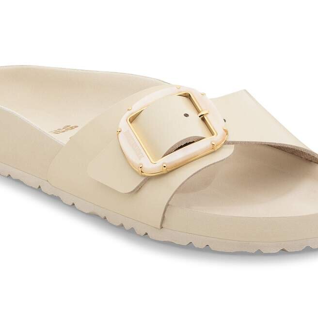 Madrid Big Buckle Pearl Cuir naturel verni Madrid Big Buckle Pearl Cuir naturel verni