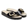 Madrid Big Buckle Pearl Cuir naturel verni Madrid Big Buckle Pearl Cuir naturel verni