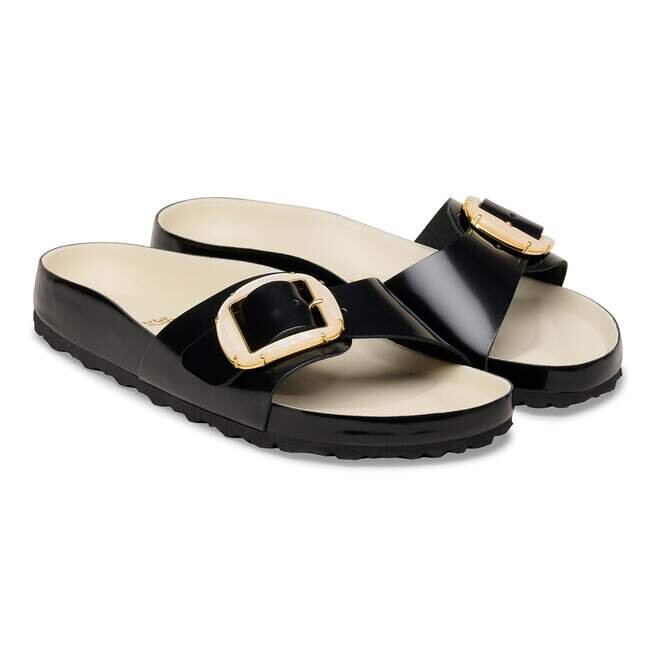 Madrid Big Buckle Pearl Cuir naturel verni Madrid Big Buckle Pearl Cuir naturel verni
