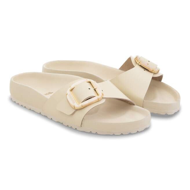 Madrid Big Buckle Pearl Cuir naturel verni Madrid Big Buckle Pearl Cuir naturel verni