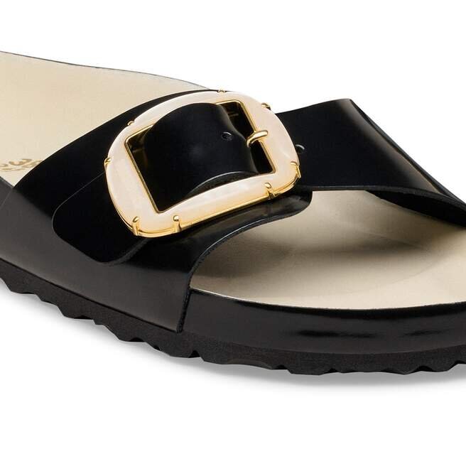 Madrid Big Buckle Pearl Cuir naturel verni Madrid Big Buckle Pearl Cuir naturel verni