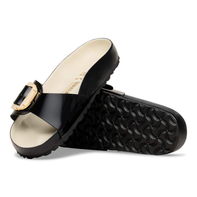 Madrid Big Buckle Pearl Cuir naturel verni Madrid Big Buckle Pearl Cuir naturel verni