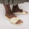 Madrid Big Buckle Pearl Cuir naturel verni Madrid Big Buckle Pearl Cuir naturel verni