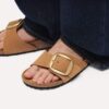 Madrid en cuir nubuck avec Big Buckle Madrid en cuir nubuck avec Big Buckle