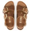 Milano Big Buckle en cuir naturel huilé
