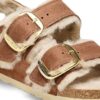 Milano à Big Buckle en cuir naturel huilé et peau de mouton Milano à Big Buckle en cuir naturel huilé et peau de mouton