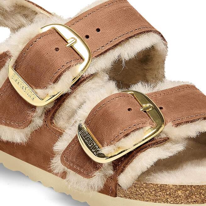 Milano à Big Buckle en cuir naturel huilé et peau de mouton Milano à Big Buckle en cuir naturel huilé et peau de mouton
