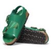Milano Big Buckle en cuir naturel verni