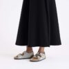 Milano Big Buckle en cuir naturel verni