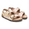Milano Big Buckle en cuir naturel verni