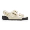 Milano Shearling Cuir naturel-moutonnet Écru brillant Milano Shearling Cuir naturel-moutonnet Écru brillant