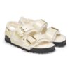 Milano Shearling Cuir naturel-moutonnet Écru brillant Milano Shearling Cuir naturel-moutonnet Écru brillant