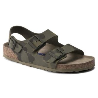 Milano Soft Footbed Birko-Flor Desert Soil Camo Green