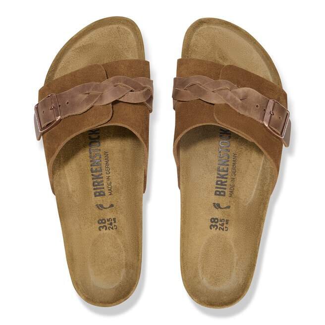 Oita Cuir suédé tressé Mink Oita Cuir suédé tressé Mink