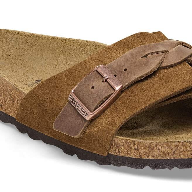 Oita Cuir suédé tressé Mink Oita Cuir suédé tressé Mink