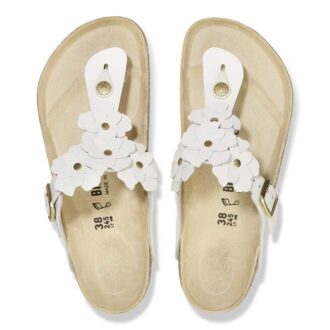 Ornement floral Gizeh en cuir naturel
