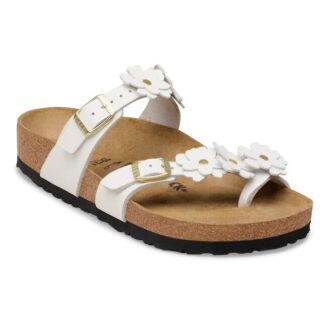 Ornement floral Mayari en cuir naturel