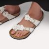 Ornement floral Mayari en cuir naturel Ornement floral Mayari en cuir naturel