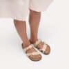 Ornement floral Mayari en cuir naturel Ornement floral Mayari en cuir naturel